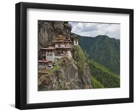 Taktshang Goemba, 'Tiger's Nest', Bhutan's Most Famous Monastery, Perched Miraculously on Ledge of-Nigel Pavitt-Framed Photographic Print