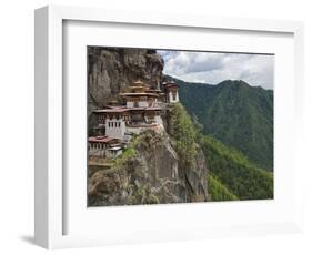 Taktshang Goemba, 'Tiger's Nest', Bhutan's Most Famous Monastery, Perched Miraculously on Ledge of-Nigel Pavitt-Framed Photographic Print