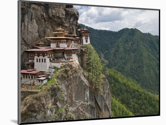 Taktshang Goemba, 'Tiger's Nest', Bhutan's Most Famous Monastery, Perched Miraculously on Ledge of-Nigel Pavitt-Mounted Photographic Print