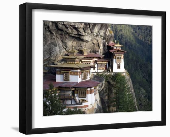 Taktshang Goemba (Tiger's Nest Monastery), Paro Valley, Bhutan, Asia-Lee Frost-Framed Photographic Print