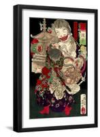 Takuto Tenno Chogai, from the Series Essays by Yoshitoshi-Yoshitoshi Tsukioka-Framed Giclee Print