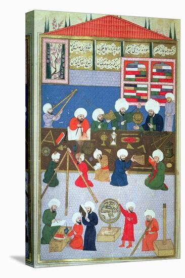 Takyuddin and Other Astronomers at the Galata Observatory Founded in 1557 by Sultan Suleyman-null-Stretched Canvas