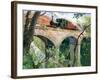 Tal-Y-Llyn Railway on the Dolgoch Viaduct, 1967 (Oil on Canvas)-Terence Cuneo-Framed Giclee Print