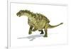 Talarurus Dinosaur on White Background-null-Framed Art Print