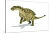 Talarurus Dinosaur on White Background-null-Stretched Canvas