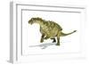 Talarurus Dinosaur on White Background-null-Framed Art Print
