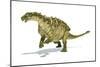 Talarurus Dinosaur on White Background-null-Mounted Art Print
