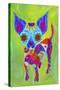 Talavera Happy Chihuahua-Prisarts-Stretched Canvas