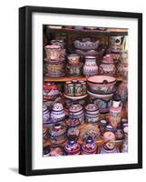 Talavera Pottery, El Parian Market, Puebla, Historic Center, Puebla State, Mexico, North America-Wendy Connett-Framed Photographic Print