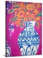 Talavera Vase 2-Gabriela Avila-Stretched Canvas