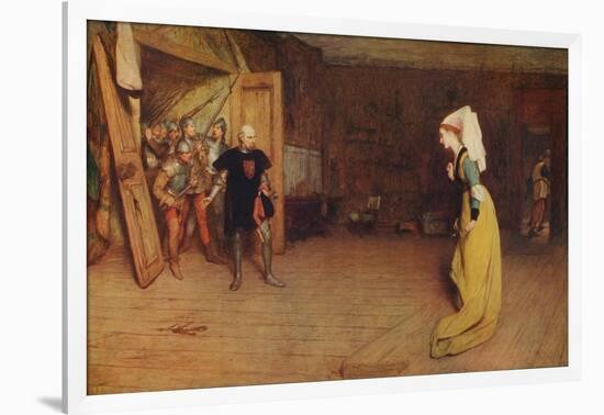 'Talbot and the Countess of Auvergne', 1875, (c1915)-William Quiller Orchardson-Framed Giclee Print