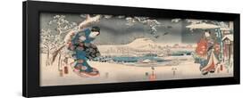 Tale of Genji by Toyokuni and Hiroshige, 1853 (Colour Woodblock Print)-Ando or Utagawa and Toyokuni Utagawa III (Kun-Framed Giclee Print
