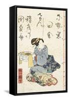 Tale of Genji, Country Style, Volume 21, Book 2, 1836-Utagawa Kunisada-Framed Stretched Canvas
