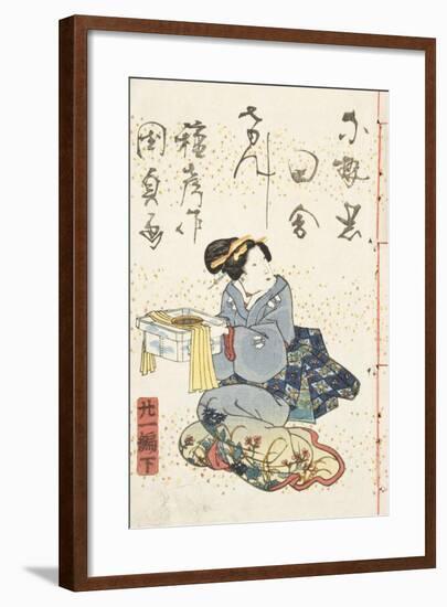 Tale of Genji, Country Style, Volume 21, Book 2, 1836-Utagawa Kunisada-Framed Giclee Print