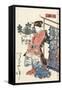 Tale of Genji, Country Style, Volume 21, Book A, 1836-Utagawa Kunisada-Framed Stretched Canvas