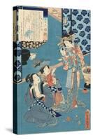 Tale of the Courtesan Kokonoe-Utagawa Toyokuni-Stretched Canvas