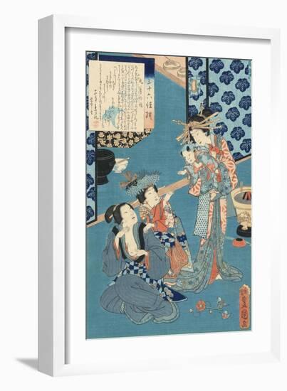 Tale of the Courtesan Kokonoe-Utagawa Toyokuni-Framed Giclee Print