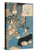 Tale of the Courtesan Komurasaki-Utagawa Toyokuni-Stretched Canvas