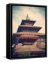 Taleju Temple, Durbar Square, Patan (UNESCO World Heritage Site), Kathmandu, Nepal-Ian Trower-Framed Stretched Canvas