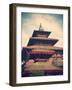 Taleju Temple, Durbar Square, Patan (UNESCO World Heritage Site), Kathmandu, Nepal-Ian Trower-Framed Photographic Print