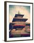 Taleju Temple, Durbar Square, Patan (UNESCO World Heritage Site), Kathmandu, Nepal-Ian Trower-Framed Photographic Print