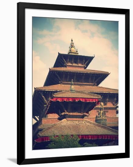 Taleju Temple, Durbar Square, Patan (UNESCO World Heritage Site), Kathmandu, Nepal-Ian Trower-Framed Photographic Print