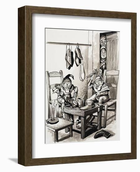 Tales from Many Lands: The Merry Cobblers-null-Framed Giclee Print