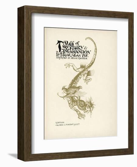 Tales of Mystery and Imagination-Arthur Rackham-Framed Art Print