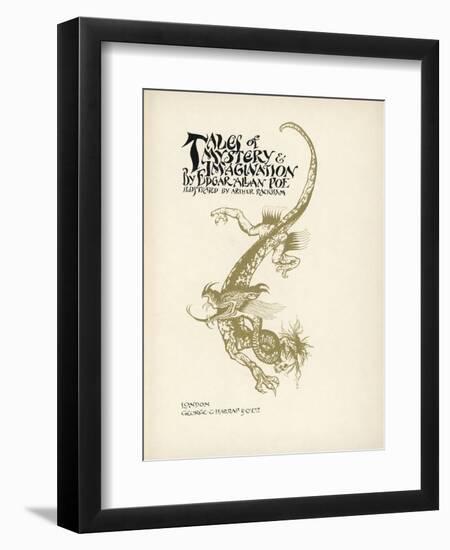 Tales of Mystery and Imagination-Arthur Rackham-Framed Art Print