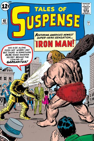 Tales Of Suspense: Iron Man No.42 Cover: Iron Man and Gargantus-Jack Kirby-Lamina Framed Poster