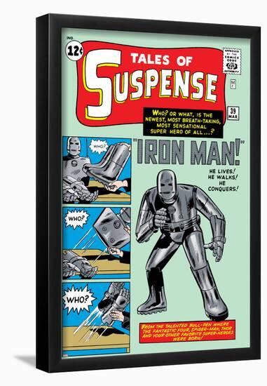 Tales of Suspense No.39 Cover: Iron Man-Jack Kirby-Framed Poster