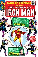 Tales Of Suspense No.57 Cover: Iron Man, Hawkeye and Black Widow-Don Heck-Lamina Framed Poster