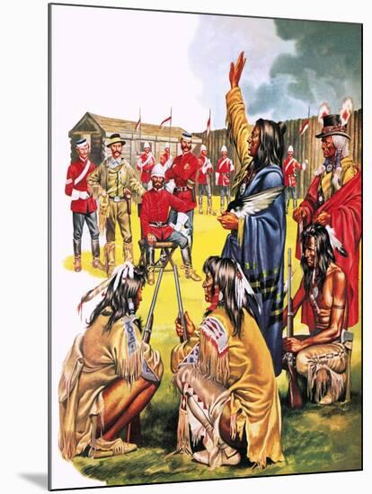 Tales of the Canadian Mounties: the Long March-Mcbride-Mounted Giclee Print