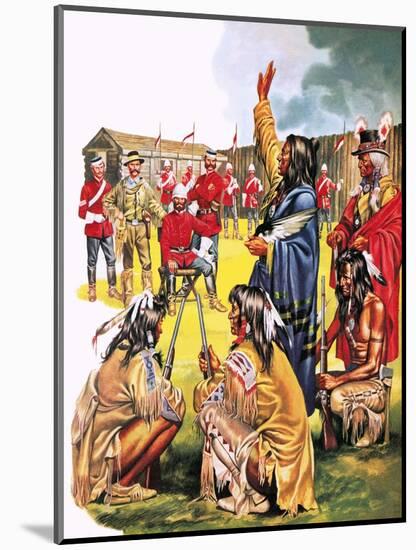 Tales of the Canadian Mounties: the Long March-Mcbride-Mounted Giclee Print