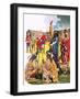 Tales of the Canadian Mounties: the Long March-Mcbride-Framed Giclee Print