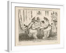 Tales of Wonder! Gillray Satire on the Taste for Gothic Novels-James Gillray-Framed Art Print