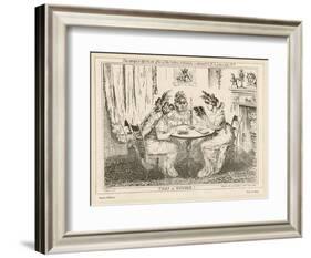 Tales of Wonder! Gillray Satire on the Taste for Gothic Novels-James Gillray-Framed Art Print