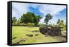 Talietumu or Kolo Nui ruins, former fortress, Wallis, Wallis and Futuna, South Pacific, Pacific-Michael Runkel-Framed Stretched Canvas