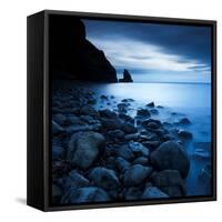 Talisker Bay under a Winter Moon-Doug Chinnery-Framed Stretched Canvas