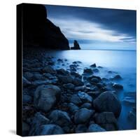 Talisker Bay under a Winter Moon-Doug Chinnery-Stretched Canvas