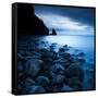 Talisker Bay under a Winter Moon-Doug Chinnery-Framed Stretched Canvas