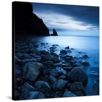 Talisker Bay under a Winter Moon-Doug Chinnery-Stretched Canvas