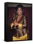 Talk Show Host Oprah Winfrey Holding Emmy Award-null-Framed Stretched Canvas