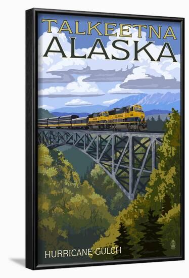 Talkeetna, Alaska - Hurricane Gulch-Lantern Press-Framed Art Print