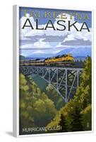 Talkeetna, Alaska - Hurricane Gulch-Lantern Press-Framed Art Print