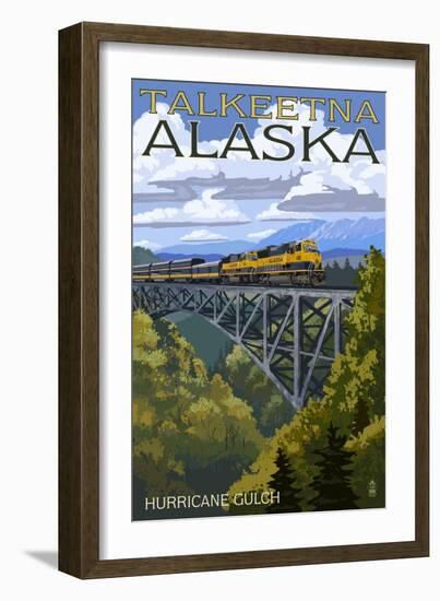 Talkeetna, Alaska - Hurricane Gulch-Lantern Press-Framed Art Print