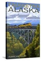 Talkeetna, Alaska - Hurricane Gulch-Lantern Press-Stretched Canvas