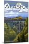 Talkeetna, Alaska - Hurricane Gulch-Lantern Press-Mounted Art Print