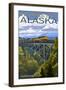 Talkeetna, Alaska - Hurricane Gulch-Lantern Press-Framed Art Print