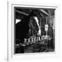 "Talking" Horse Named Lady Wonder Who Uses a Giant "Typewriter" to Give Simple Answers-null-Framed Photographic Print